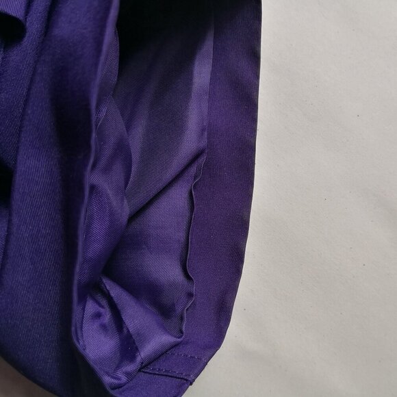 Lauren Ralph Lauren Double Breasted Short Trench Coat Dark Purple Size M - Picture 6 of 7